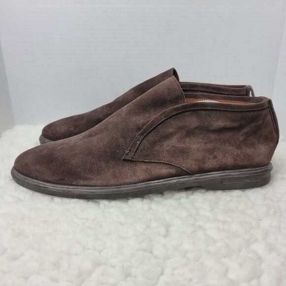 Peter Millar Excursionist Men's Chukka Boots Size 11 .5 Brown Suede Laceless - Picture 3 of 11